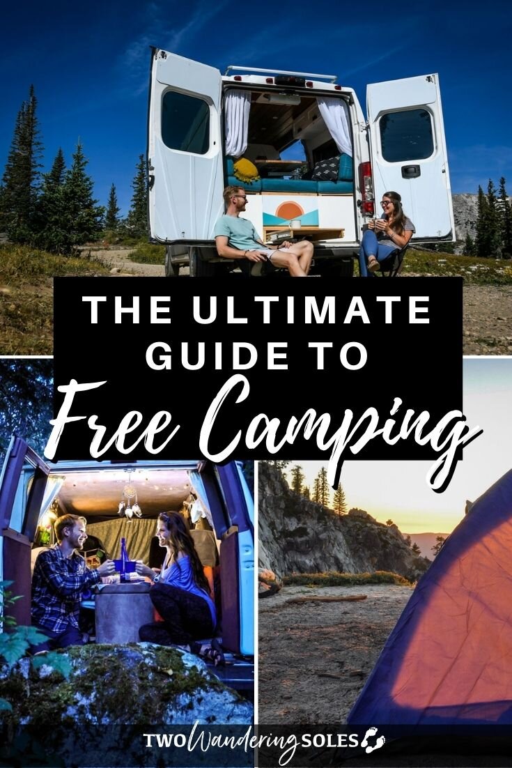 sterk rand Teken een foto How to Find Free Camping in the USA | Two Wandering Soles