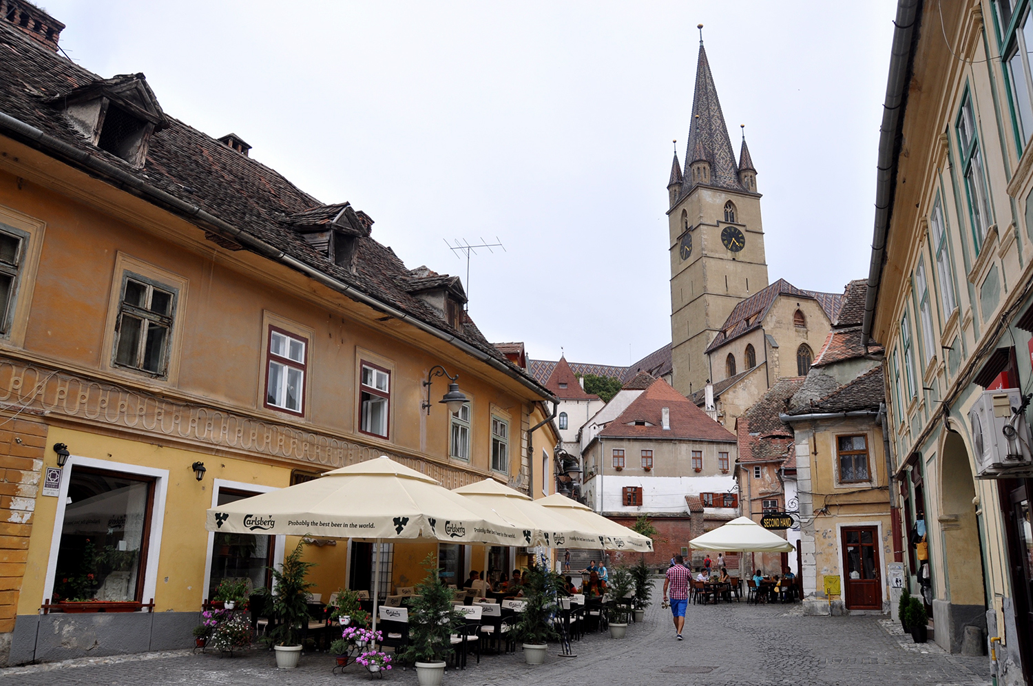 September 5 2021 - Sibiu, Hermannstadt, Romania: Area Around The