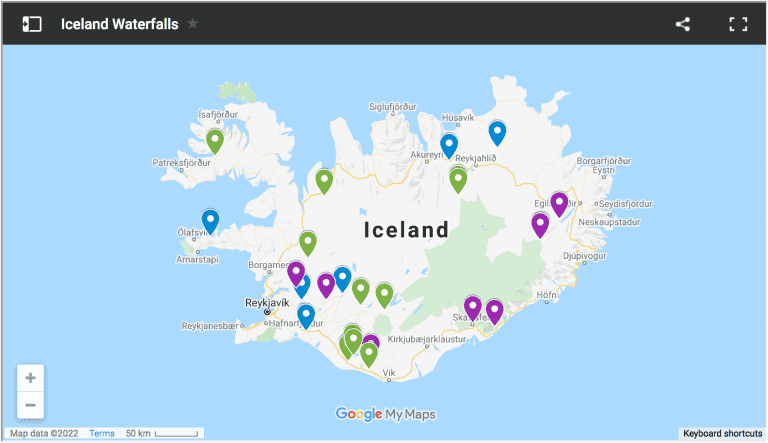 Iceland Waterfalls Map 768x443 