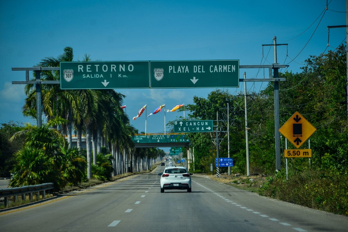 cancun to playa del carmen drive time