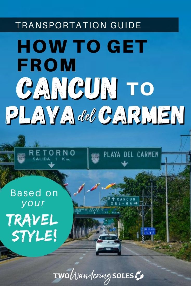 travel time cancun to playa del carmen