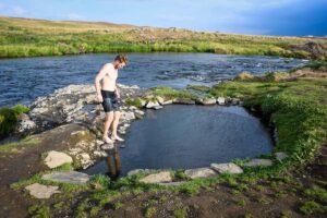 Fosslaug Hot Spring & Reykjafoss Waterfall: ULTIMATE Guide | Two