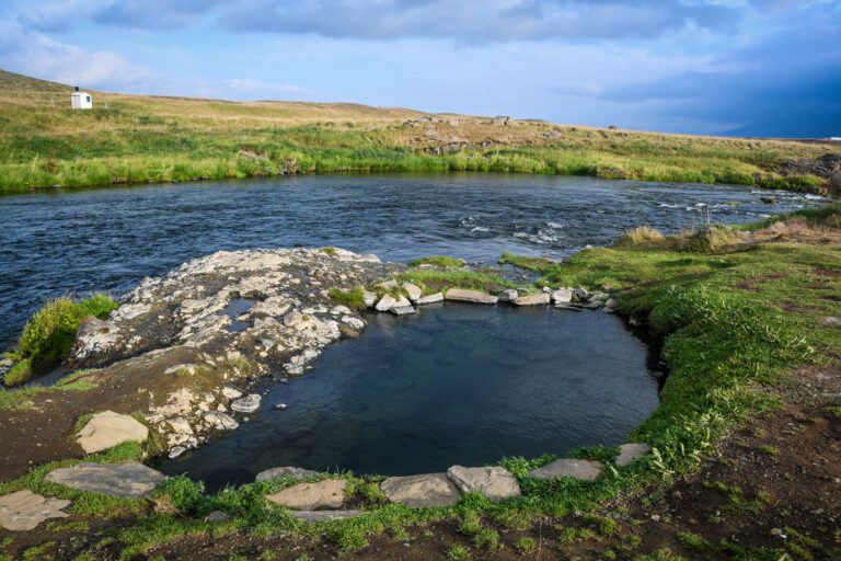 Fosslaug Hot Spring & Reykjafoss Waterfall: ULTIMATE Guide | Two ...