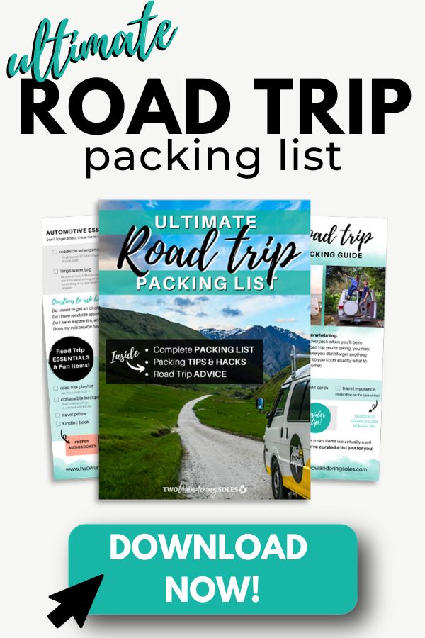 Road Trip packing list mobile banner