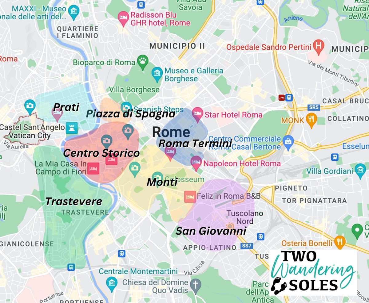 Where to Stay in Rome: Neighborhood Guide + Best Hotels | Two Wandering ...