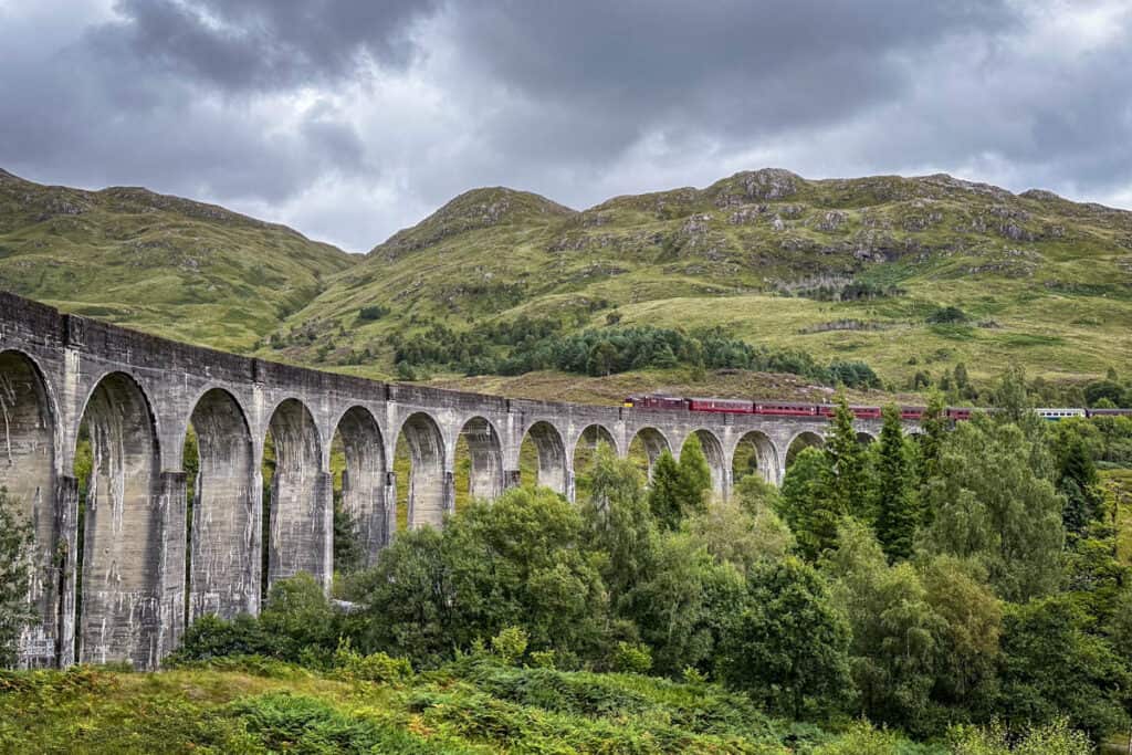 Glenfinnan Viaduct train bridge Scotland