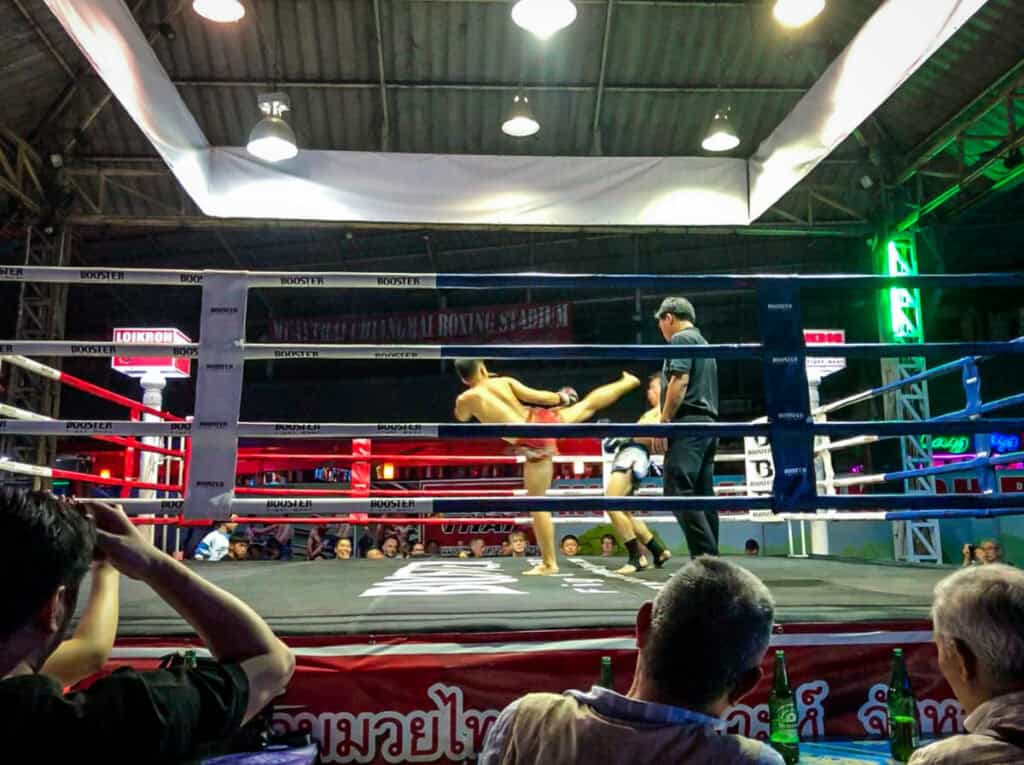 Muay Thai fight in Chiang Mai Thailand