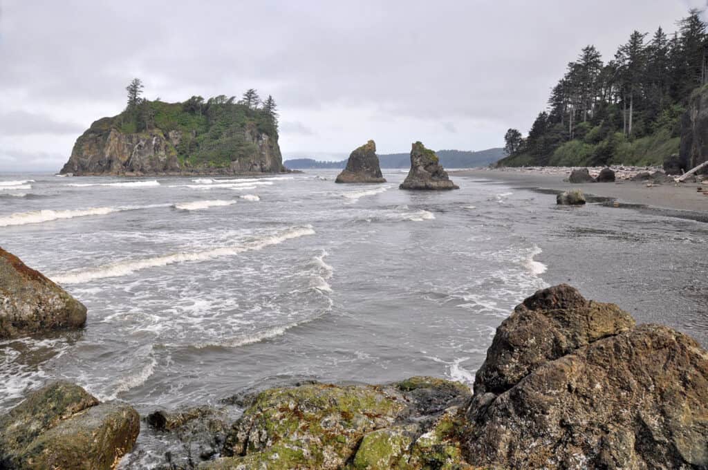 Sea stacks at Ruby Beach in Olympic National Park