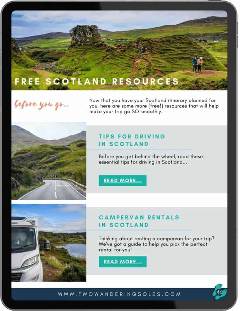 Scotland itinerary preview