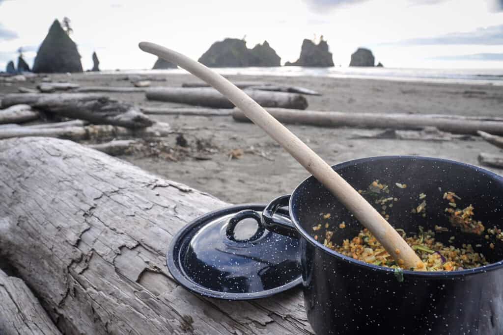 Shi Shi Beach camping Olympic Peninsula Washington