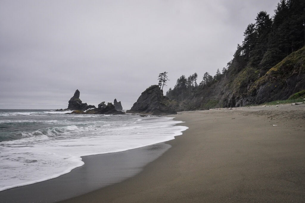 Shi Shi Beach camping Olympic Peninsula Washington