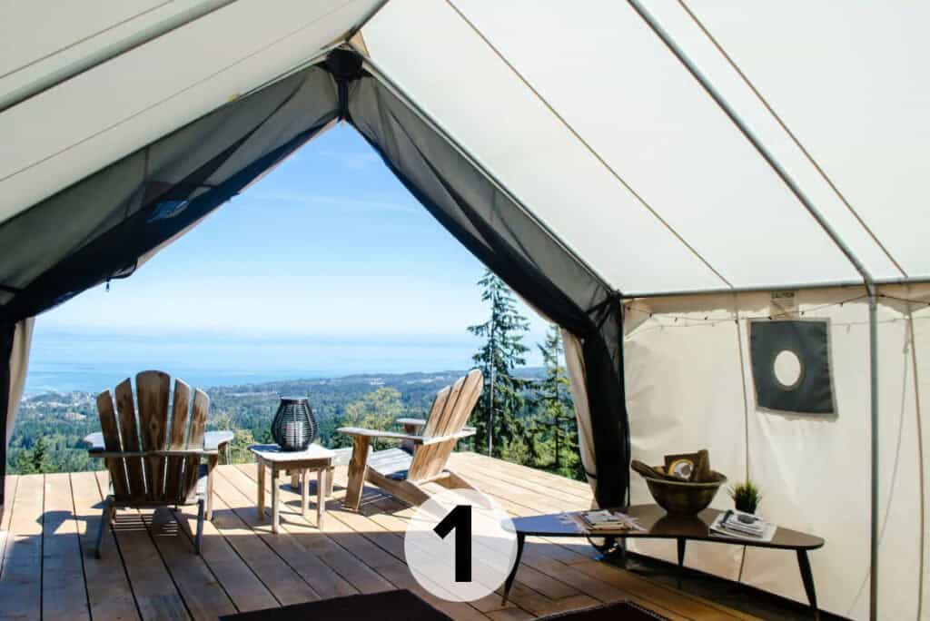 Glamping in Olympic National Park