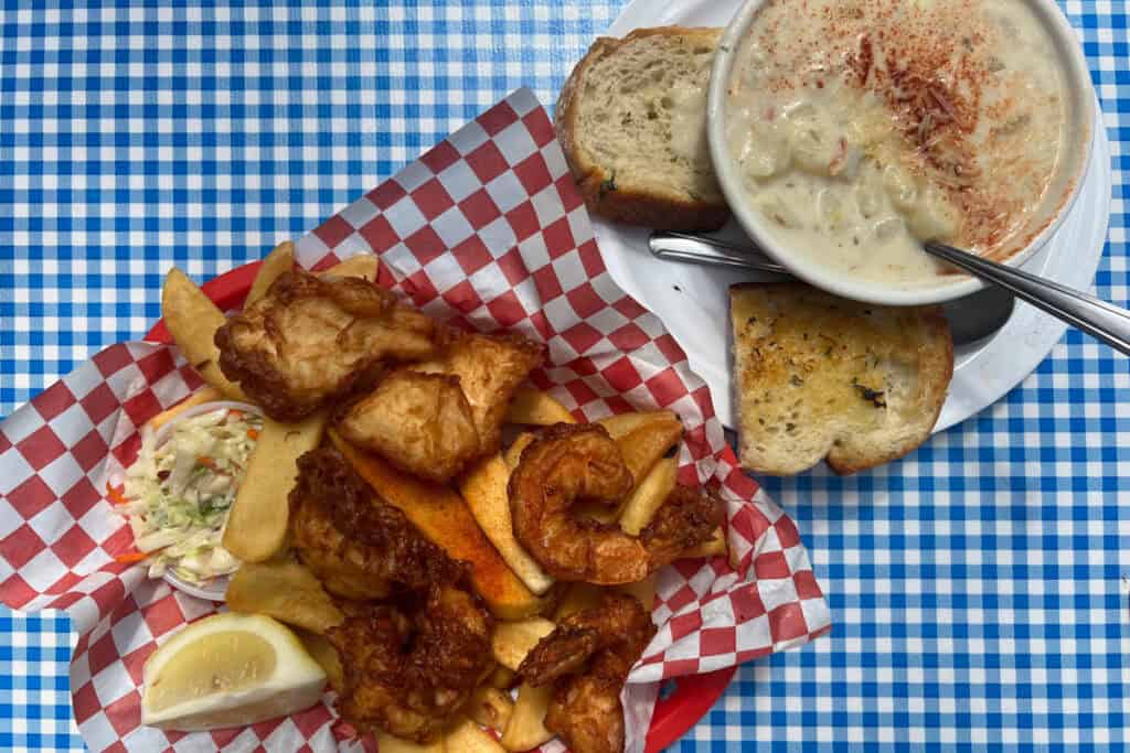 Seafood Yachats Oregon Coast