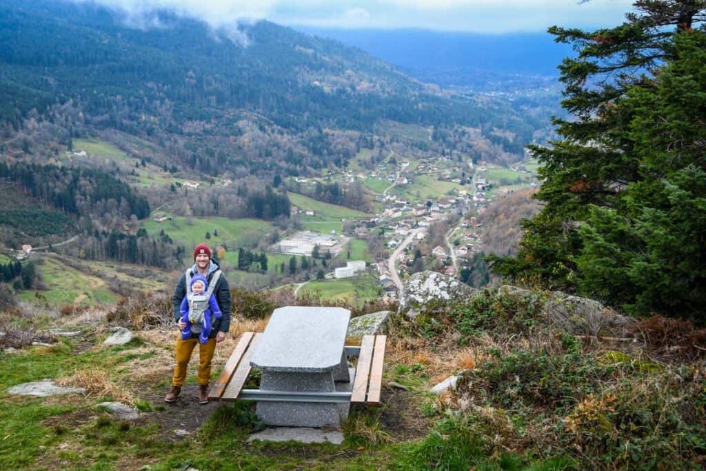 Hike near farm stay in France