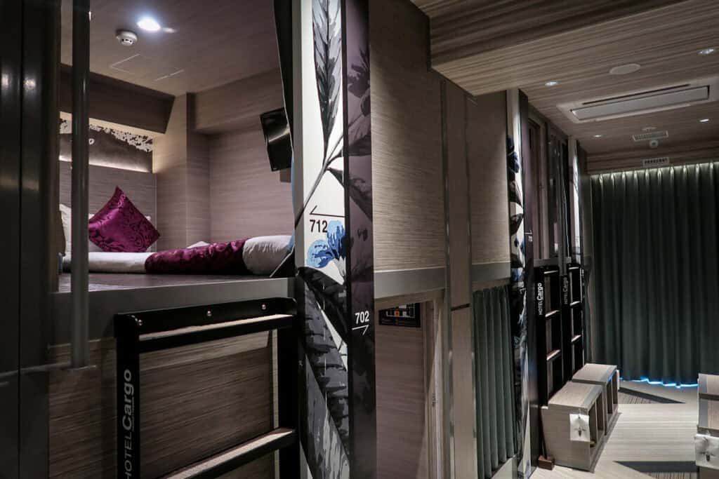 Hotel Cargo Capsule Hotel Osaka Japan