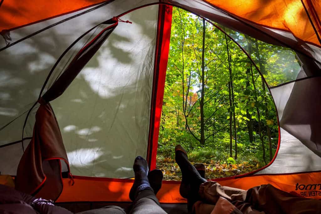 tent camping