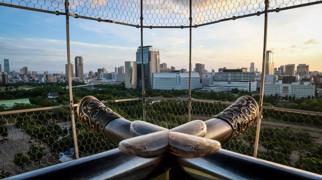 Osaka Castle Observation deck Japan