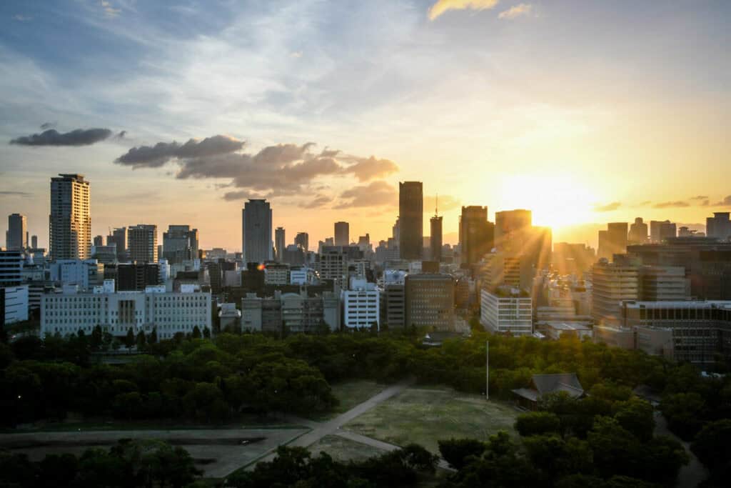 Osaka Castle Observation deck Japan