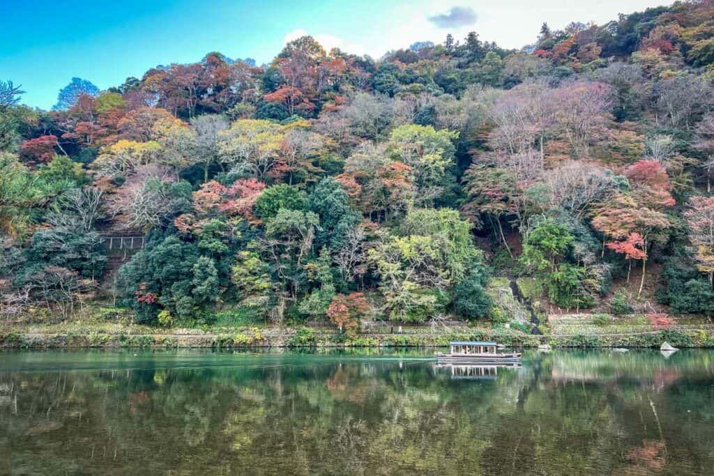 Arashiyama boat cruise Kyoto Japan