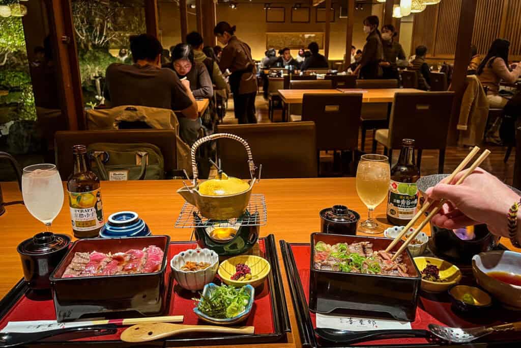 Arashiyama restaurant Kyoto Japan