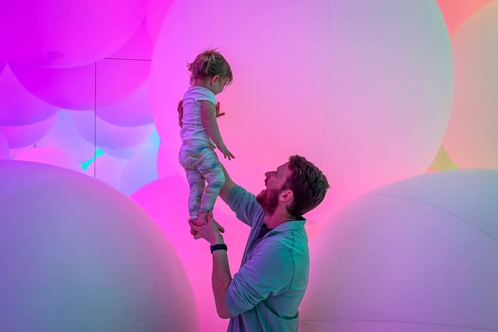 teamLab Planets Tokyo Japan with kids