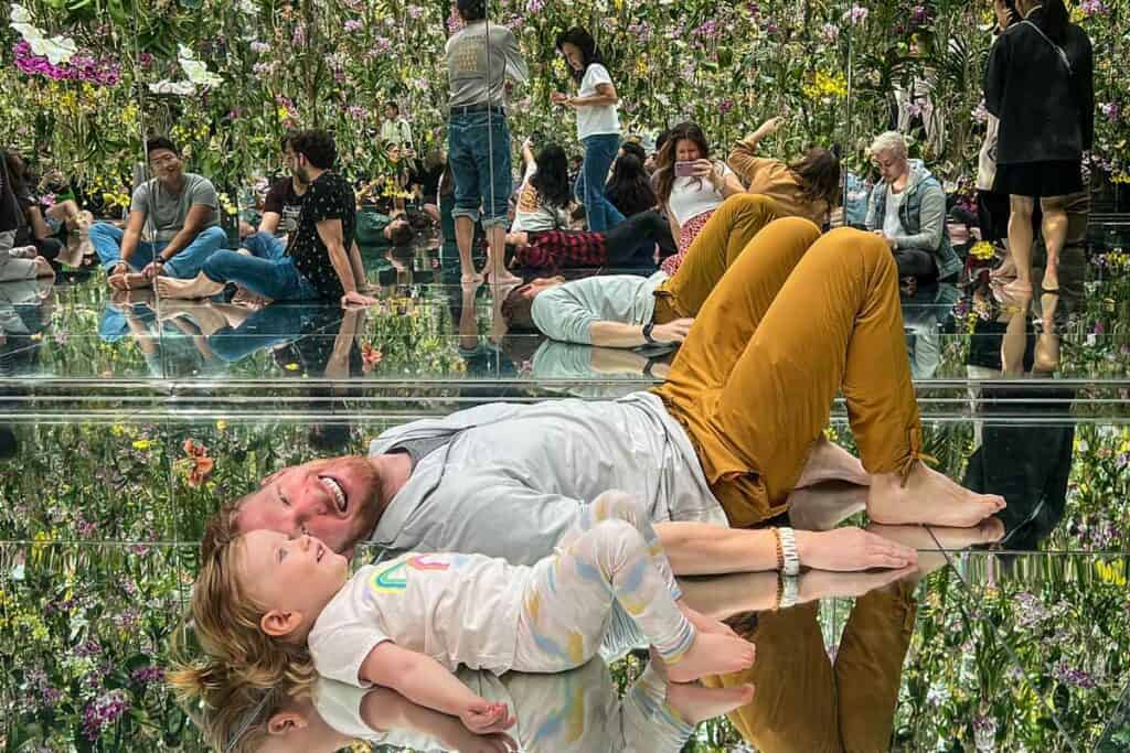 teamLab Planets Tokyo Japan with kids