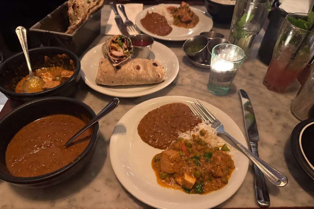 Indian food from Dishoom