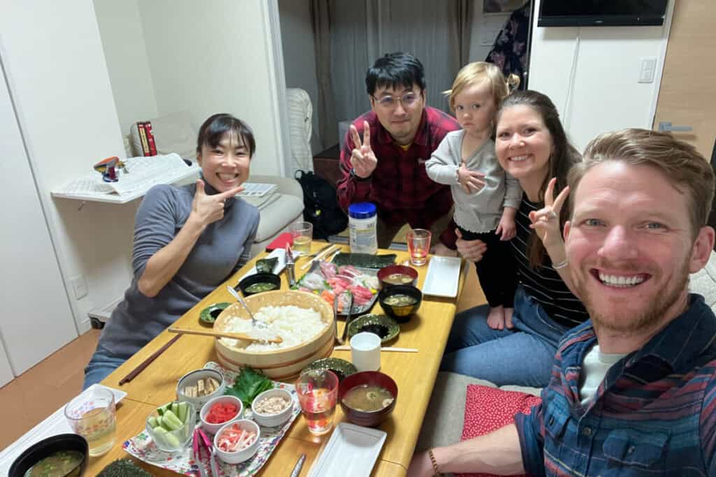 Nagomi visit dinner in Tokyo Japan