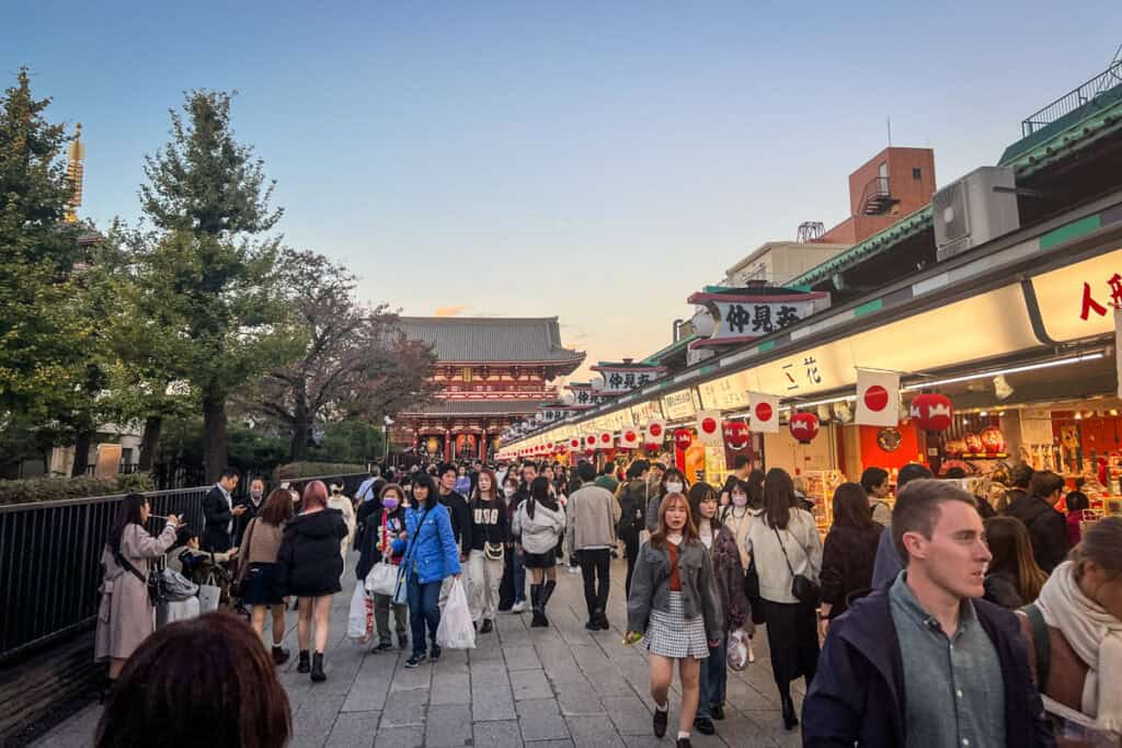 Nakamise Dori Street Asakusa Tokyo Japan