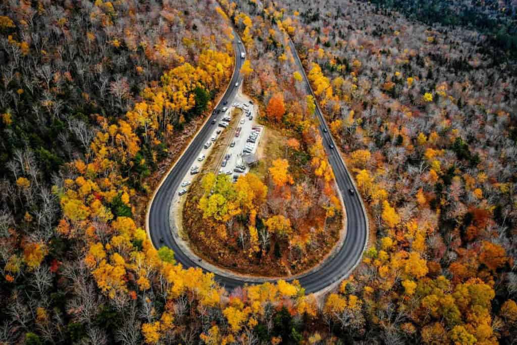 Hancock Overlook Kancamagus Highway  New England road trip fall 2