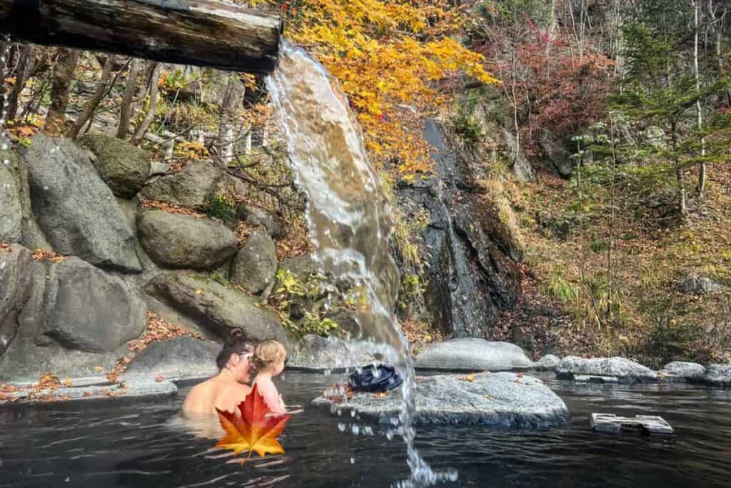 Onsen in Nikko Japan with kids