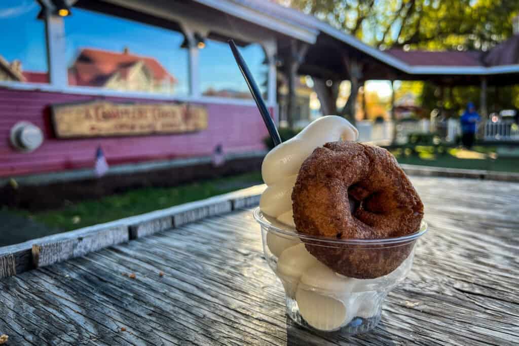 Cold Hollow Cider Mill Waterbury near Stowe Vermont cider donut