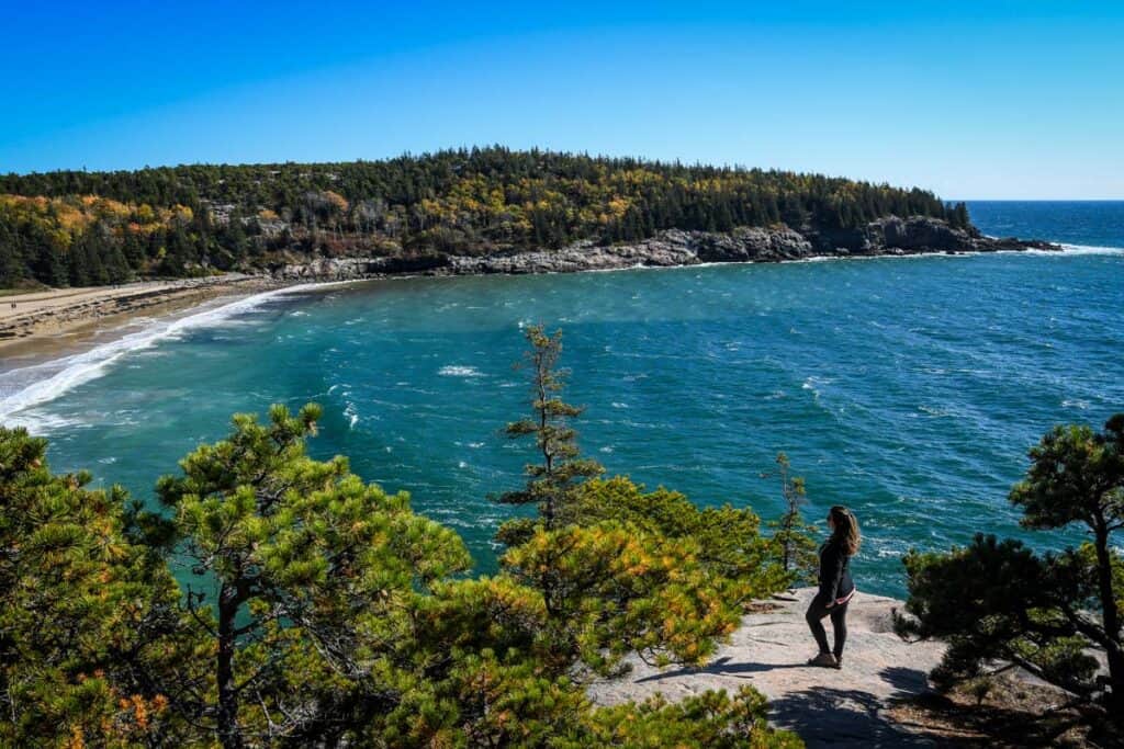 Sand Beach Overlook Acadia National Park Maine