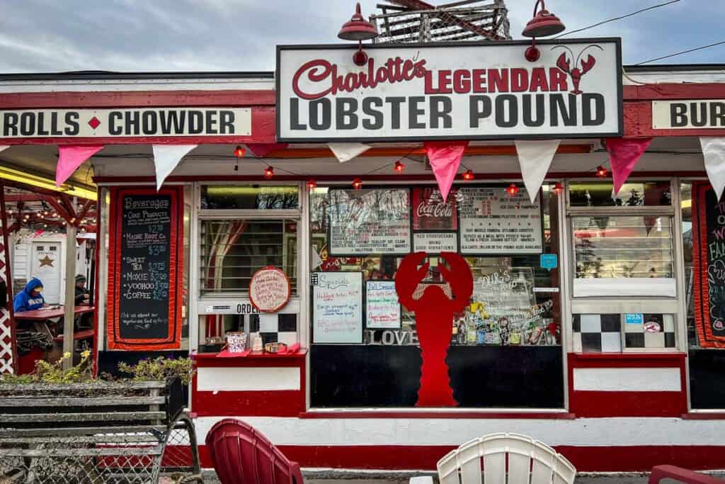 Lobster roll Charlotte's Legendary Lobster Pound Maine