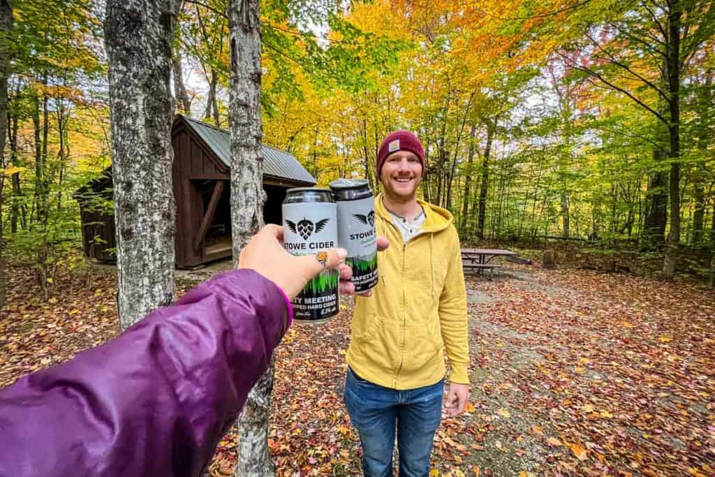 Stowe Cider Safety Meeting Vermont campsite