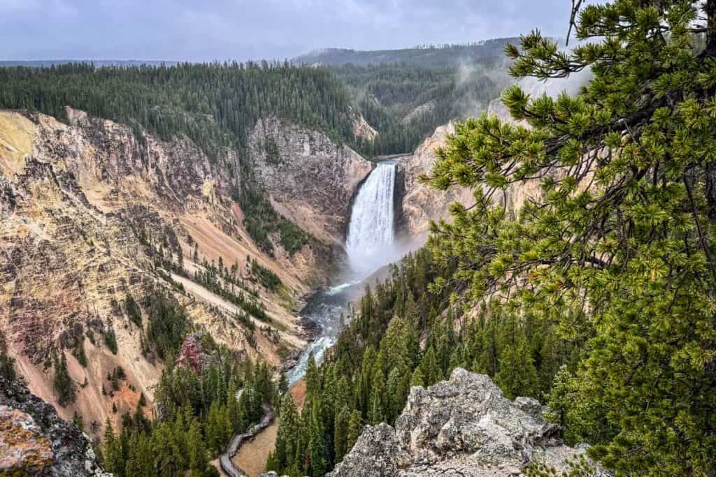 Lookout Point Yellowstone National Park 