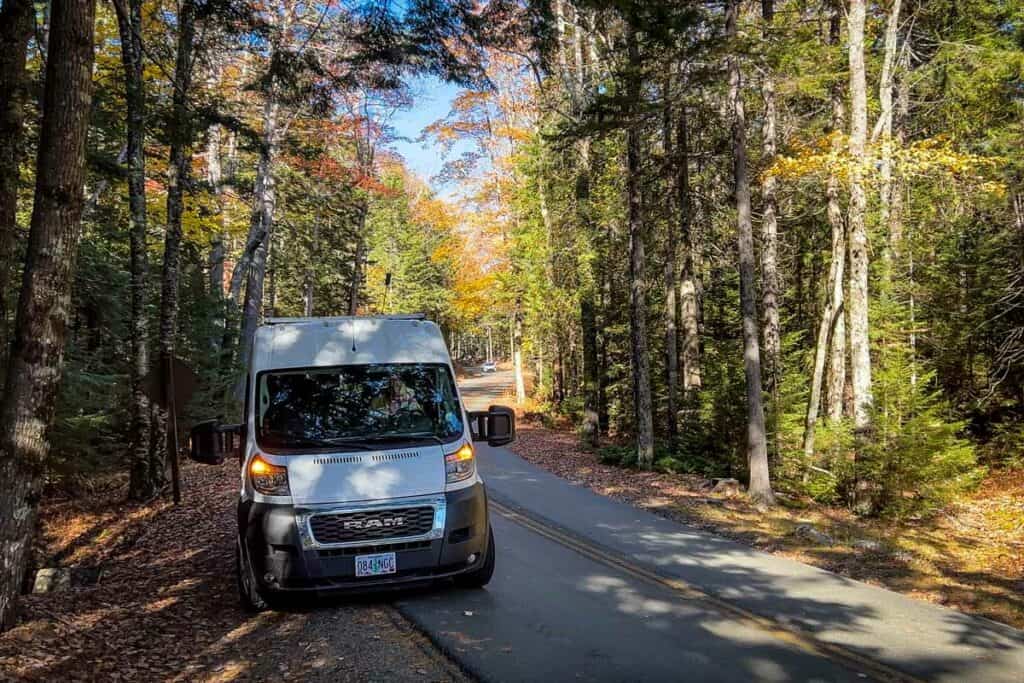 Campervan Acadia National Park Maine