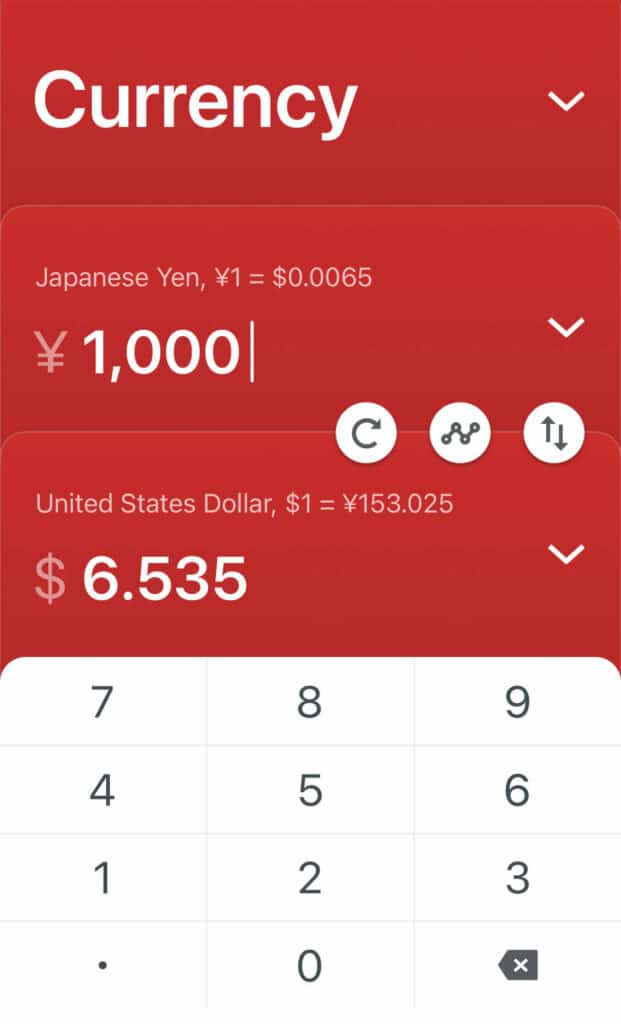 conversion app yen to USD