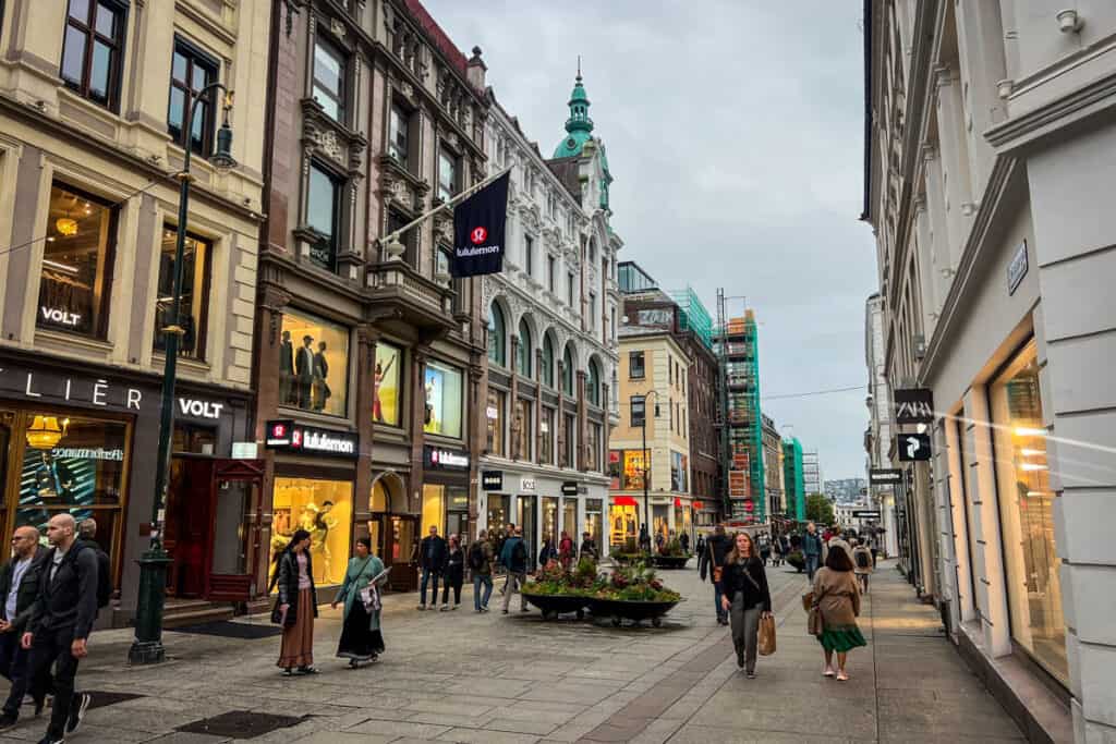 Karl Johans Gate street Oslo Norway