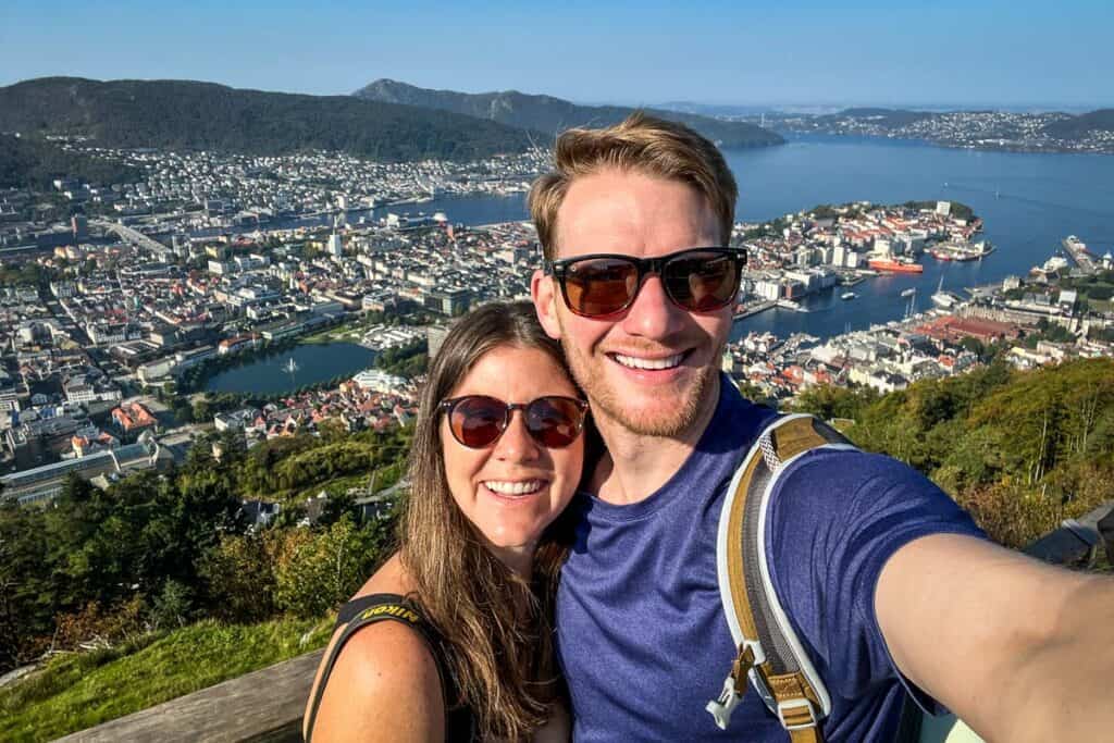 Mount Floyen funicular viewpoint Bergen Norway