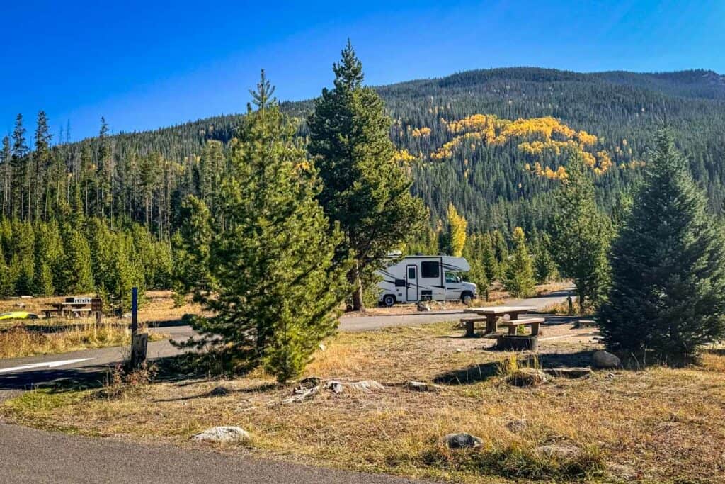 Timber Creek Campground RV Rocky Mountain National Park