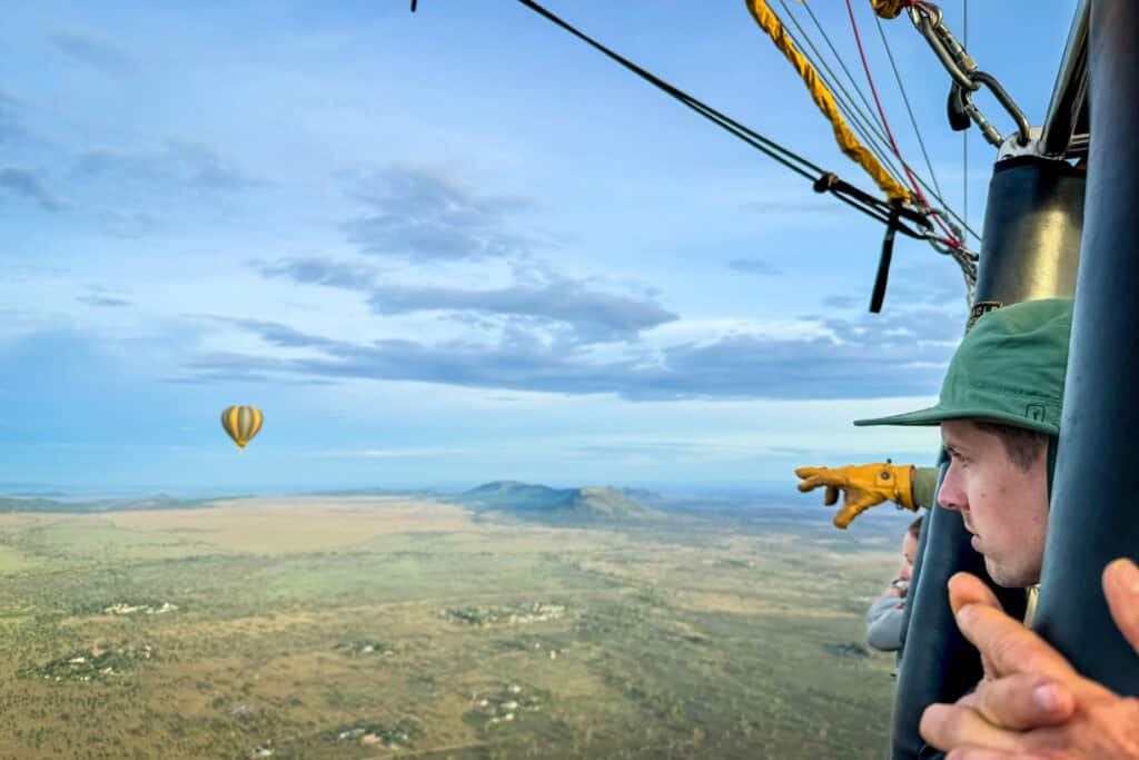 Hot air balloon safari Serengeti National Park Tanzania