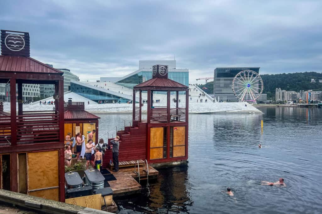 Floating sauna Oslo Norway