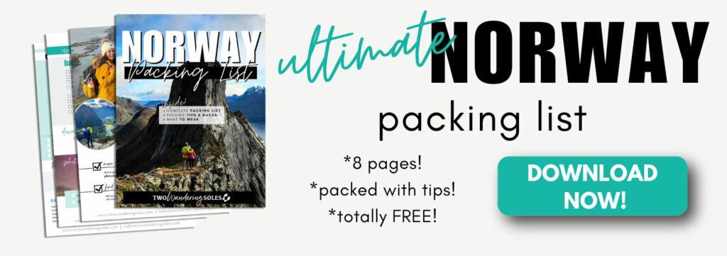 Norway Packing List banner