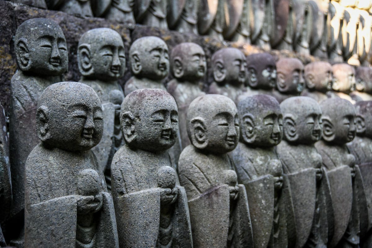 Kamakura Japan stone statues