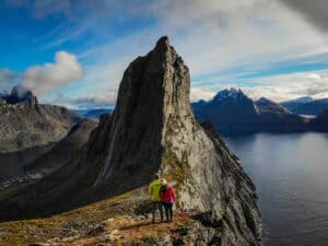 Hesten hike Norway drone