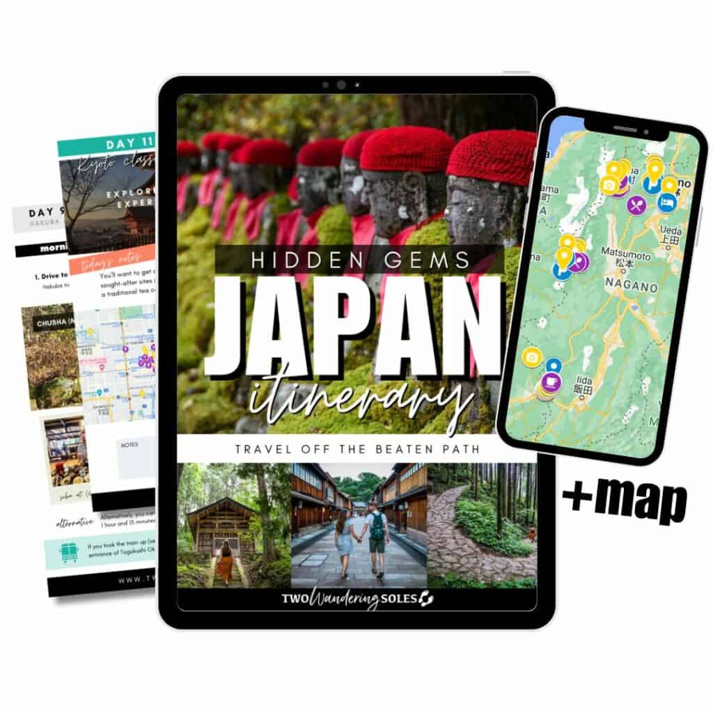 Japan Hidden Gems Itinerary graphic