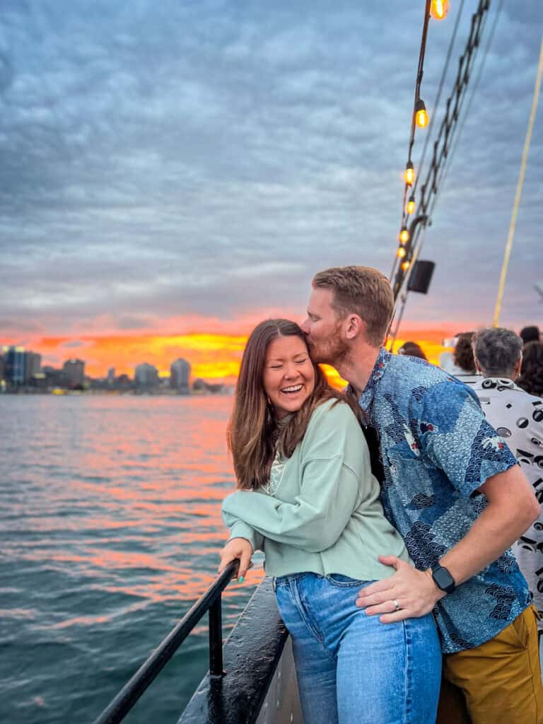 Ben and Katie Halifax sailing