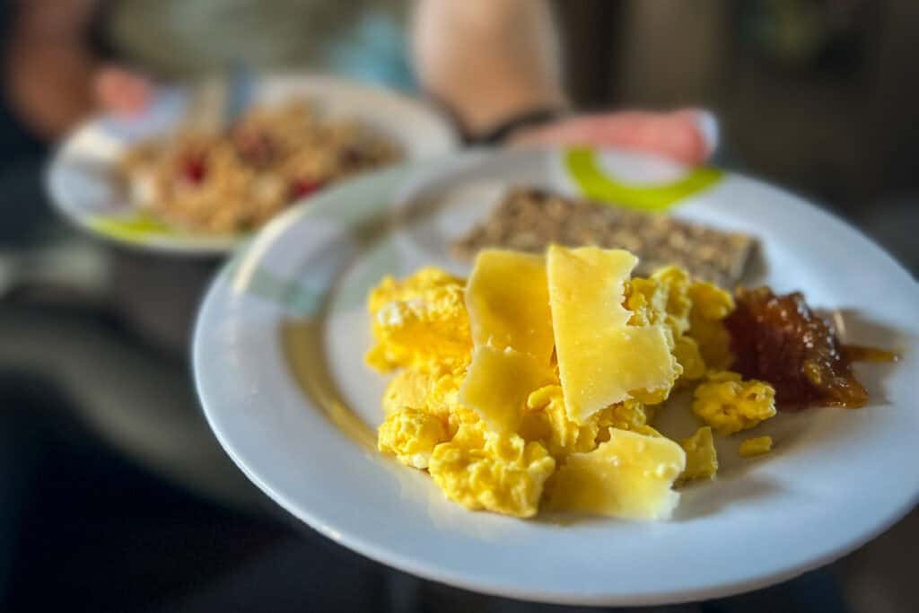 Family travel food eggs