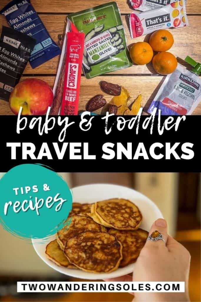 Baby toddler travel snacks (Pin E)